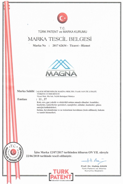  Marka Tescil Belgesi